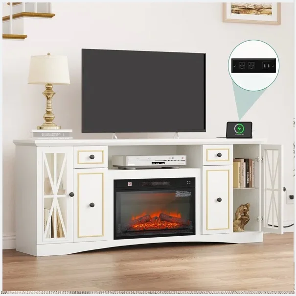Home modern furniture storage TV cabinet TV stand Entertainment center TV console table