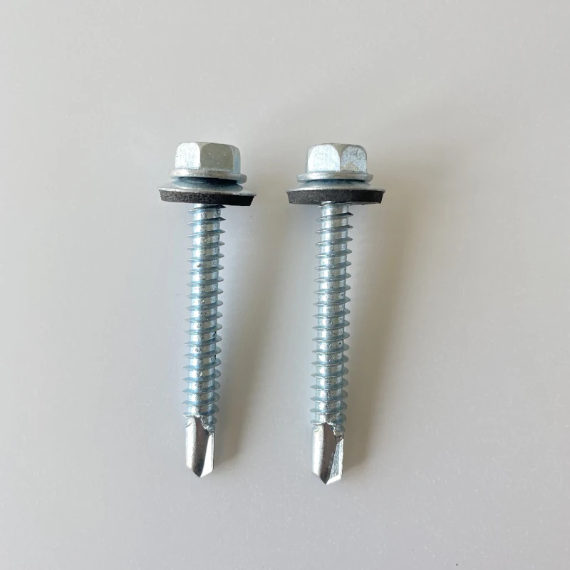 Plastic Strip Collated Drywall Deck Screw Self Drilling Screws with Wing White Zinc