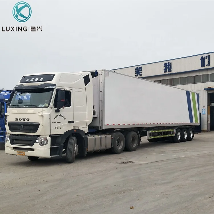 Tri-axle Refrigerated Semi Trailer Large Refrigerator Van For