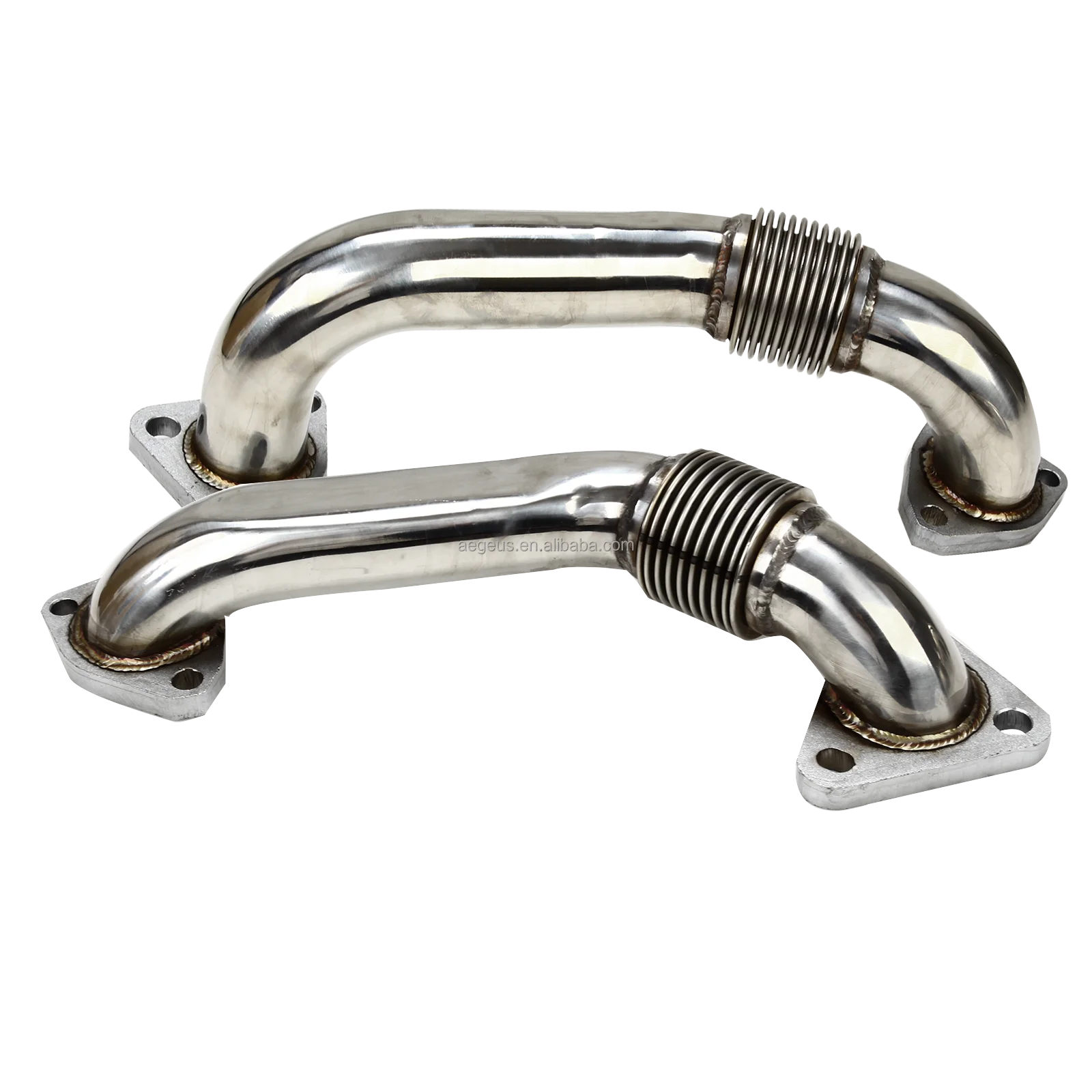 for high quality stainless steel car exhaust pipe tail 6.6L Duramax Heavy Duty Ugraded 304SS Up Pipes W/ Gaskets 01-16 GMC Chevy