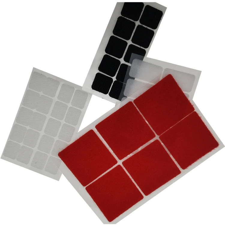 Adhesive round and square Special Hook And Loop Coins and Back to back adhesive hook and loop dots