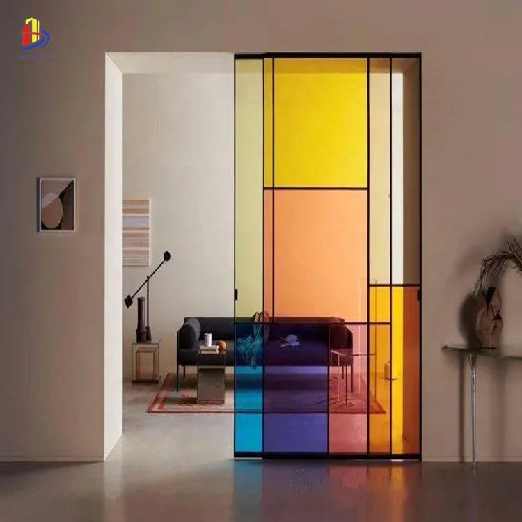 Laminated Safety Glass 6mm 10mm 12mm pvb Colored Tempered Laminated Glass for sliding door | partitions wall | room dividers