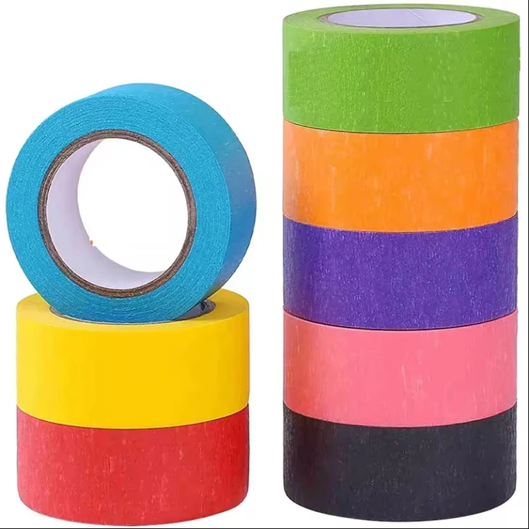 Factory Price Custom Auto Refinish Paint Masking Tape High Quality Waterproof Color Masking Tape  for Automotive Painting