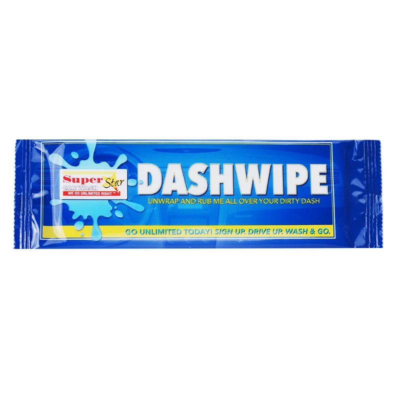 Private Label Custom Single Pack Car care Interior Dashboard Leather Non-alcoholic Cleaning Wet Wipes dash wipes