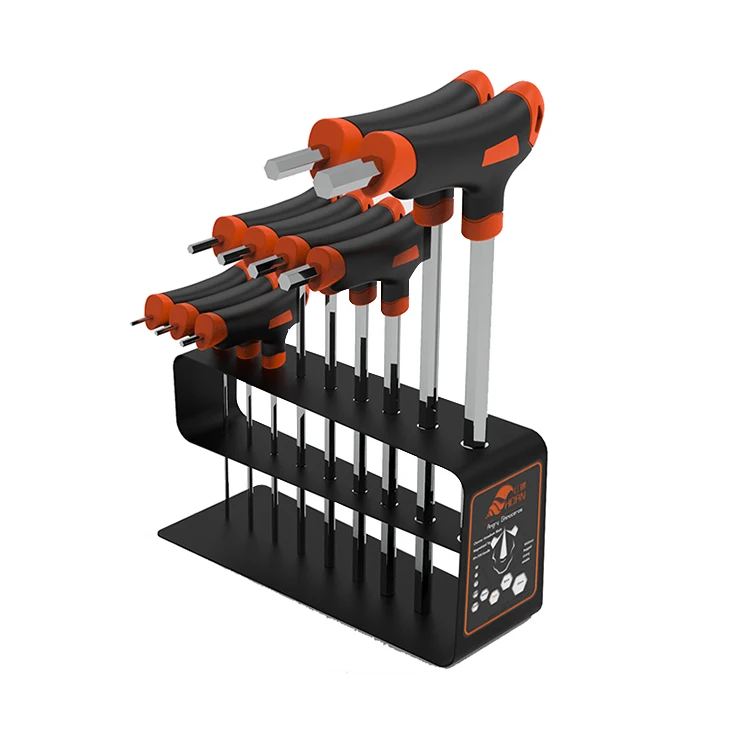 8pcs T Style Handle Hex Key Types Of Ball End Allen Key Wrench