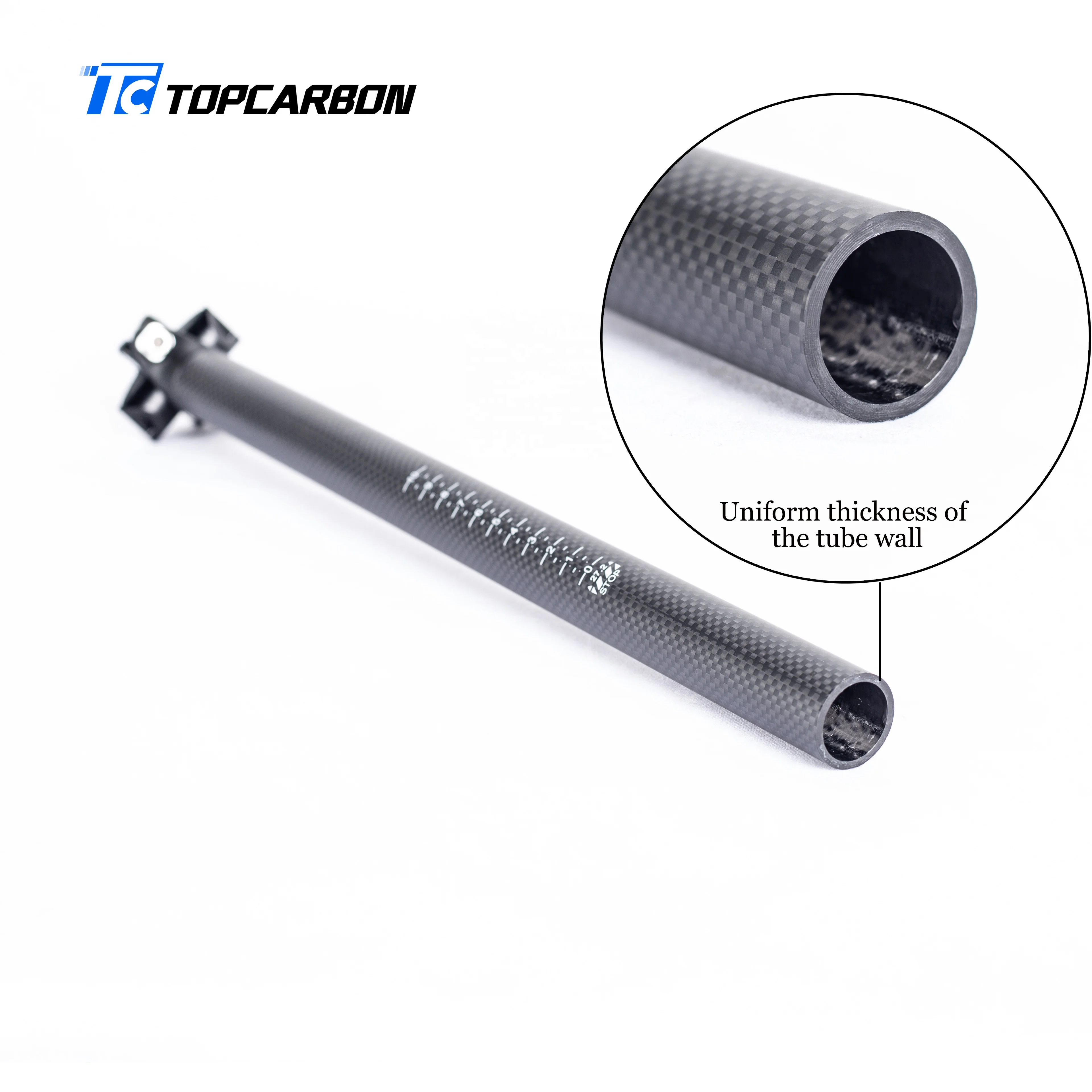 3K UD Full Carbon Fiber Alloy  Bicycle Seatpost Road Bike SeatPost Offset 6 Degree Bicycle parts 27.2/30.9/31.6*350/400mm