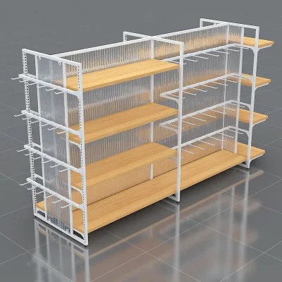 Yiwu Hotter Miniso wooden SINGLE SIDE display shelf Jewelry shelf phone accessories display rack retail shelf