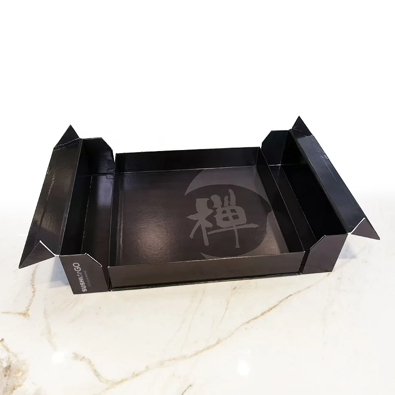Design custom high quality disposable takeaway paper sushi gift box sushi to go packaging box