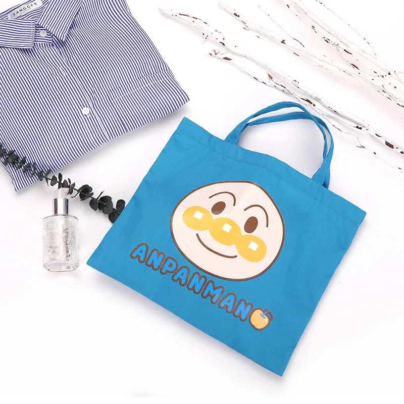 Индивидуальный принт, рекламная 100% хлопковая Милая Холщовая Сумка-тоут с улыбающимся лицом на заказ, хлопковая Холщовая Сумка