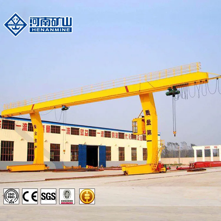 Good quality hot sale high technique cabin control Single Girder L type electric Hoist Rail travelling goliath crane