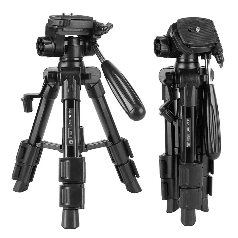 Professional  Mini Tripod Flexible Tripod Zomei Q100 Selfie Stick