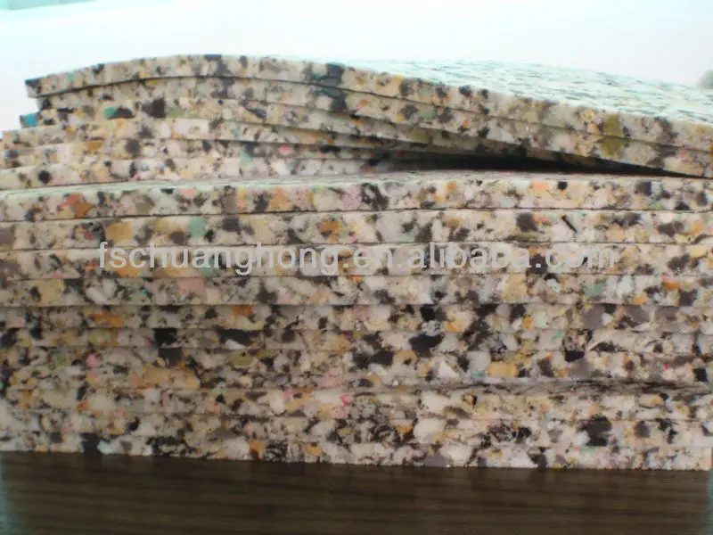 Rebond foam sheet compressed cellulose scrap sponge