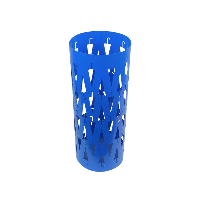 Round Umbrella Rack for Entryway Large Metal Umbrella Holder with Plastic Rain Collection Tray and Hooks,Hold 5-6 Umbrellas