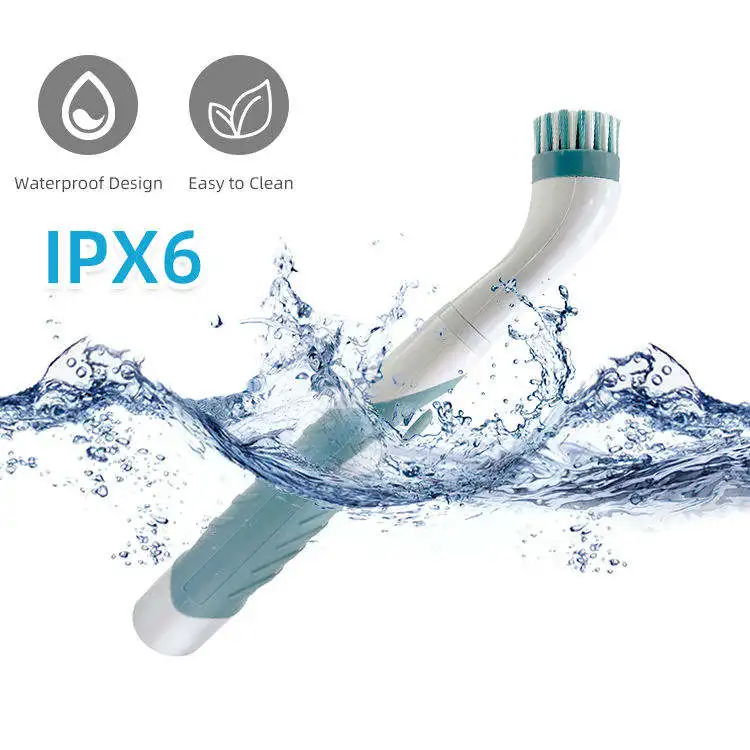 BSCI/CE/IPX6/UKCA Certification Customized Low sound level 60DB Ultra Sonic Cleaner Portable Electric Cleaning Brush For Kitchen