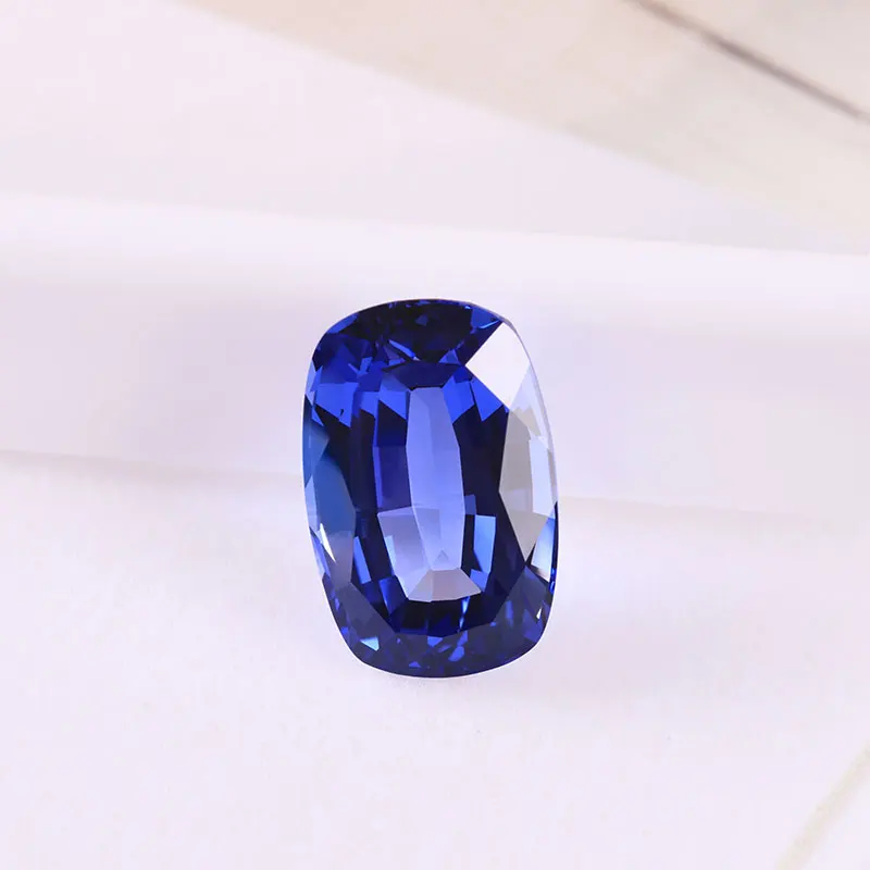 Diamond Star 0.3ct-7.0ct emerald cut cornflower blue sapphire lab grown sapphire small size loose gemstones for jewelry rings