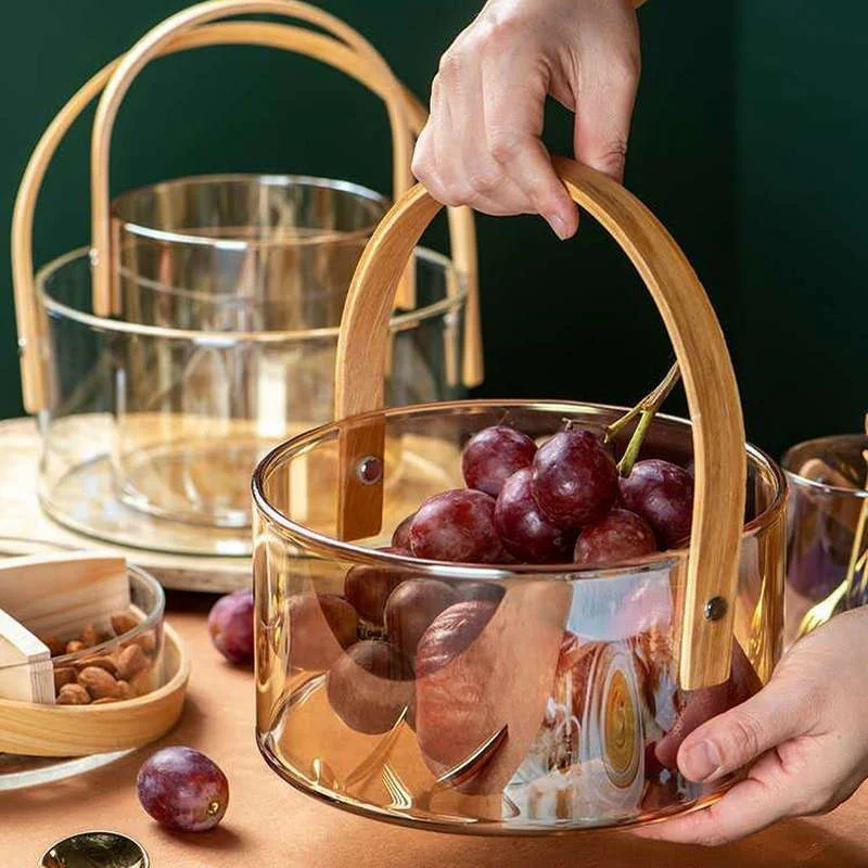 Hot Sale Home Kitchen Round Storage Basket Plastic Stackable Fruit Basket Other Storage Baskets