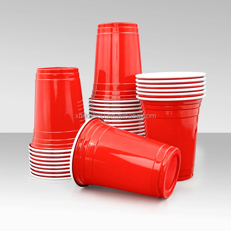 Good Price Wholesale Red Plastic Cup Reusable Plastic Oersonalised Drinking Cups Higy Quality Party Cups