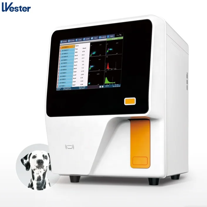 Clinical analytical instruments automatic hematology analyser 5 parts hematology analyzer manufacturers
