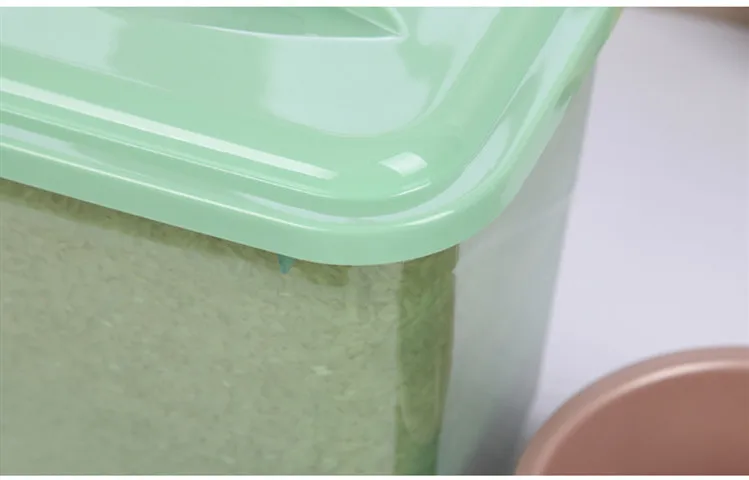 Kitchen Plastic Dry Food Dispenser Box Cereal Nuts Rice Beans Storage Container