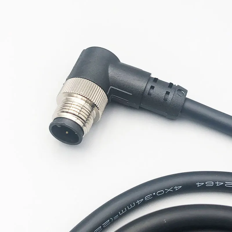 ip68 panel female male extension circular cable m12 4 pin sensor waterproof connector m12
