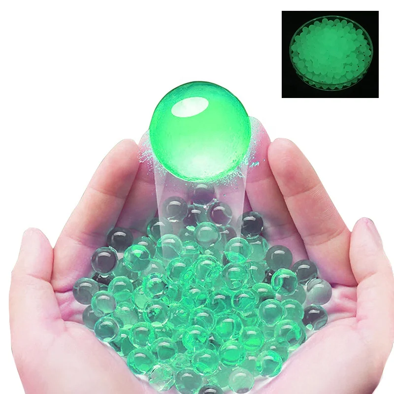 High Quality Toy 7-8Mm Soft Luminous Refill Gel Gun Blaster Bullets Water Beads Splatter Ball Ammo For Gun