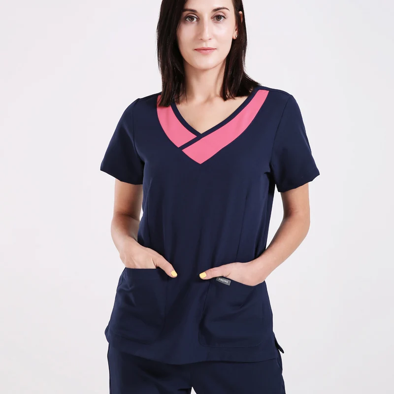 Cyalaa Hot  Wholesale Hospital Uniform Suit Long Sleeve  Medical Scrub Uniform Sets Clinic Sets Nursling Top +Pant