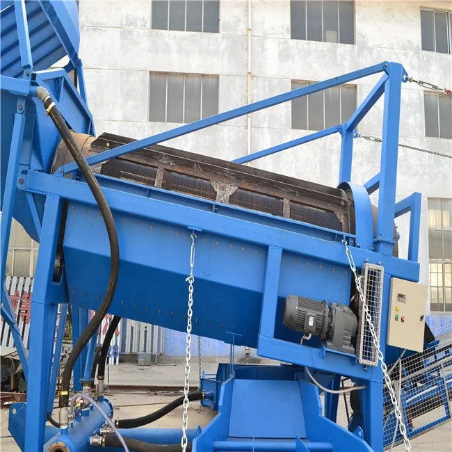 70-100 ton/h gold trommel wash plant mining sand mining with clay