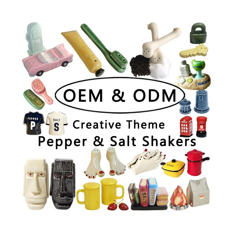 Кухонные гаджеты ручной работы в форме под заказ мини персонализированные декоративные креативные Мини-Керамические шейкеры для соли и перца
