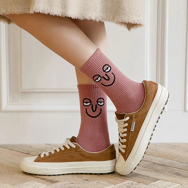 cotton funny novelty anime cartoon face emoticon socks for women lady 5.0 (11 Reviews) 21180 sold