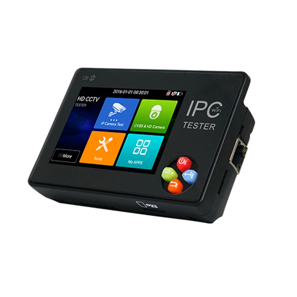 IPC-1600ADH Plus CCTV tester for IP cameras and AHD/CVI/TVI/CVBS analog cctv cameras testing,cable test with LAN and wifi