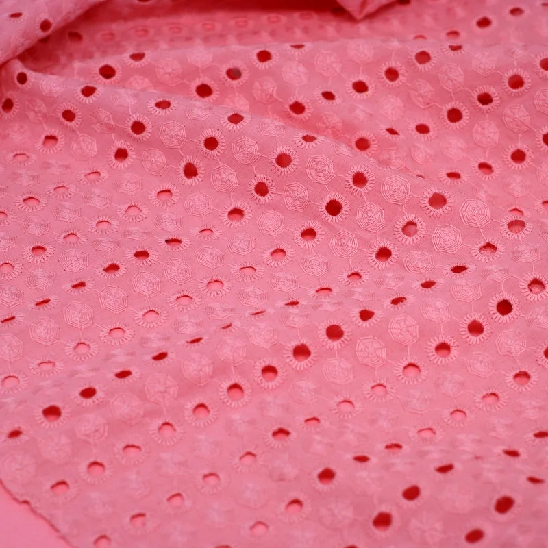 
2020 Cotton punched embroidery eyelet embroidery New arrival product 