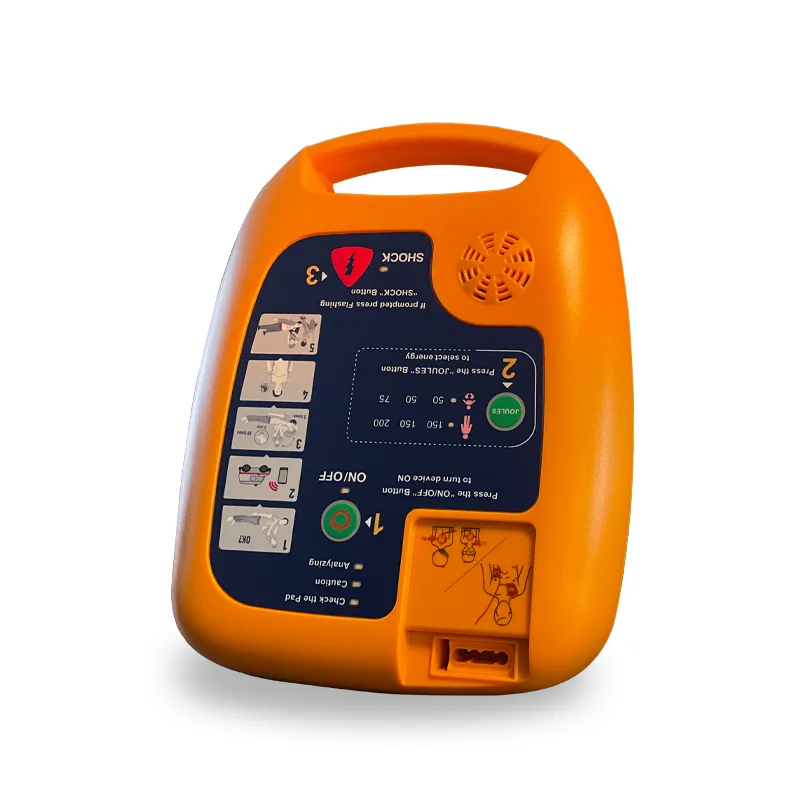 Training aed defibrillator capacitor portable cpr trainer comen defibrillator stimulator with monitor