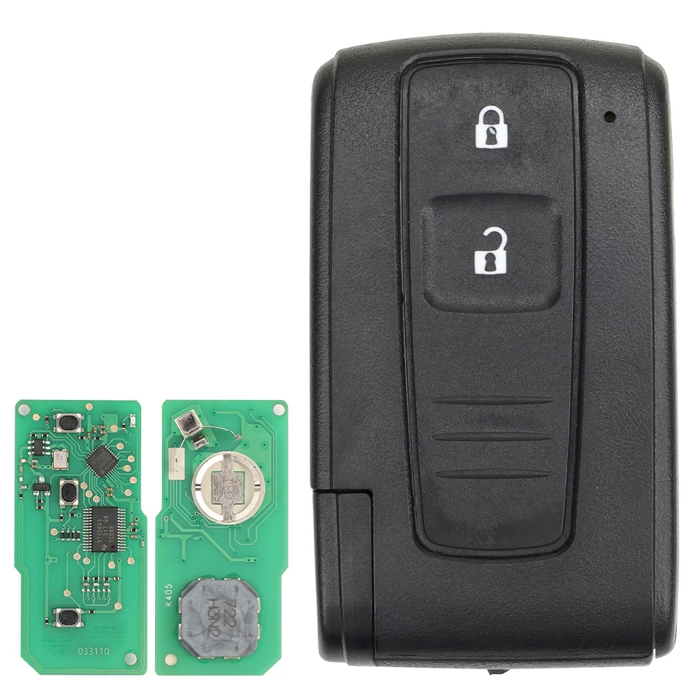 2Buttons Remote Car Key for TOYOTA PRIUS HYBRID  2004 -2009 with B9 Chip ASK 433MHZ FCC ID B31EG-485 MOZB31EG Smart Card Car Key