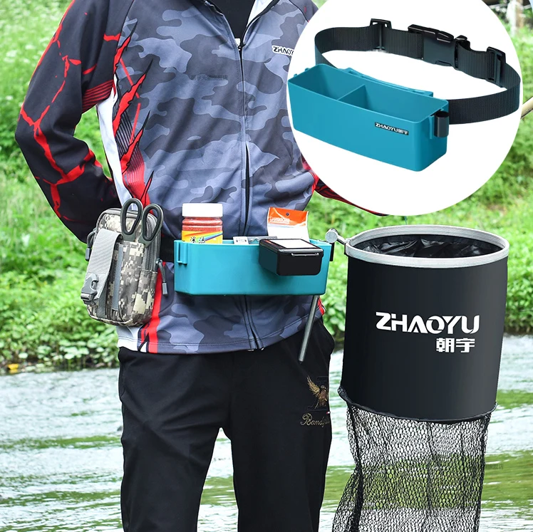 Stream fishing equipment Fishing Tackle Case Toolbox Container Fishing Waist Bait Box