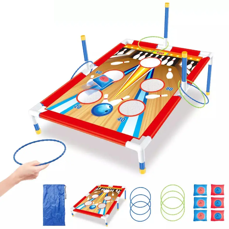 KSF Custom Classic Garden Throwing Ring Sport Toys 2 In 1 Bean Bag Toss Game Board For Boy Gift