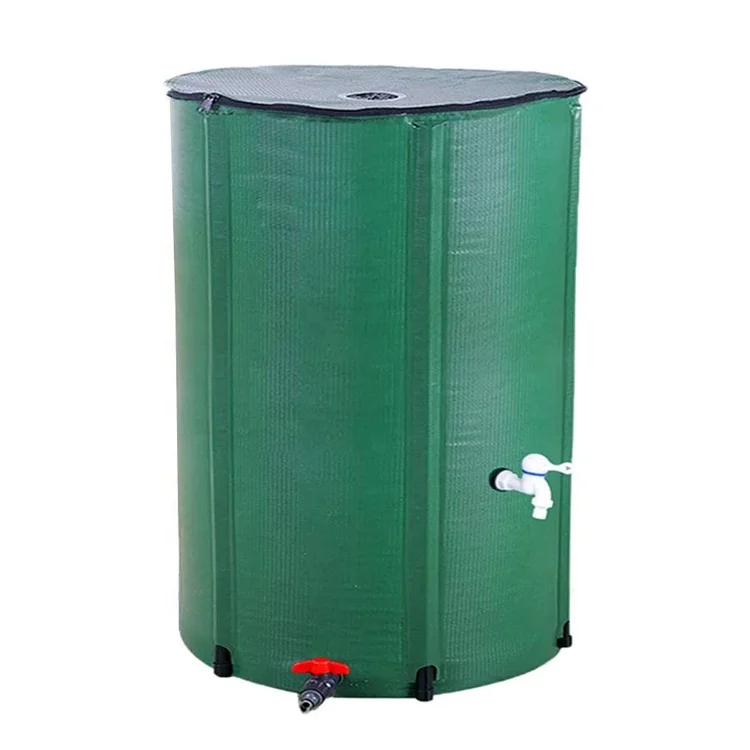 66 Gallon Rain Barrel Foldable Tank Water Storage Container Collapsible Water Collector with Spigot Filter