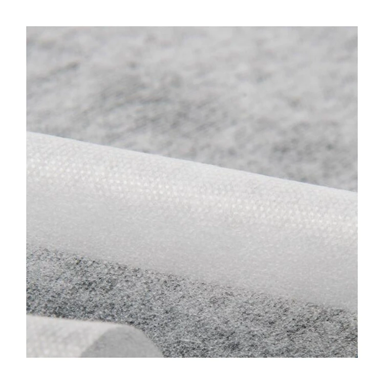 Non woven interlining white color fusing machine fabric garments fusing fabric iron on