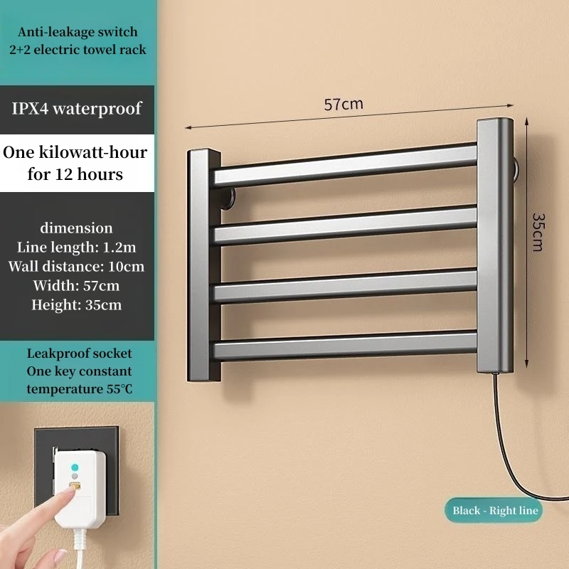 Home smart thermostat electric heater towel rack heated towel rack