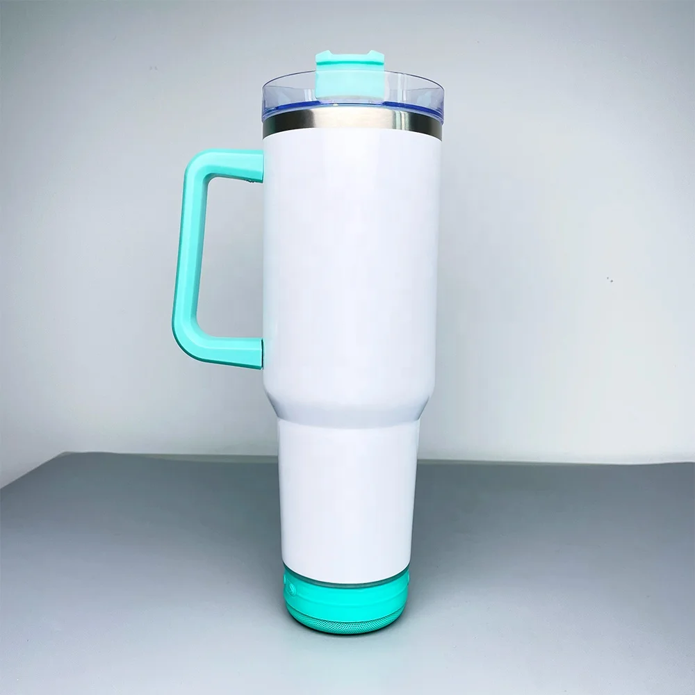 for girl gift sublimation speaker tumbler insulated vacuum popular Multi colors speaker 40oz tumblers