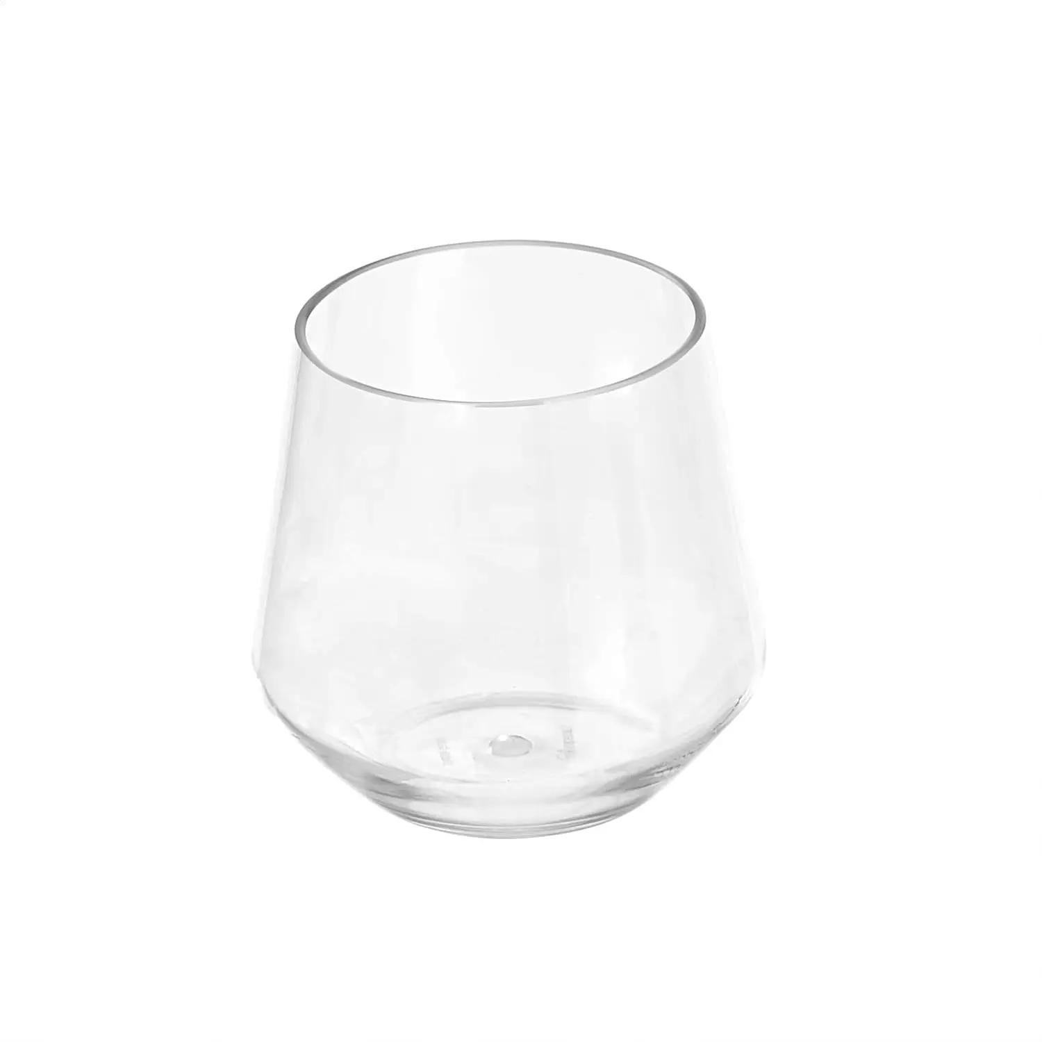 Homes Bars Dishwasher Safe Shatterproof Reusable BPA-Free Plastic Clear 14-Ounce Tritan Stemless Wine Glass for Wedding