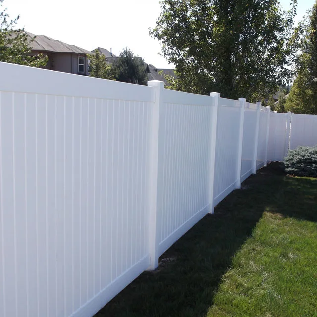 White Cheap 6 Feet Vinyl Fence Panels Privacy With Posts Wholesale 8Ft Garden Plastic Pvc Privacy Fence
