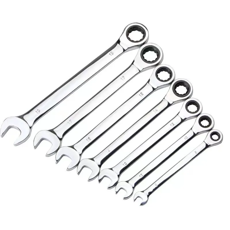 Hand Wrenches Manufacturer Ring Spanners Ratcheting Combination Ratchet Spanner Tool Kit Set Gear Rachet Box End Car Wrench Set