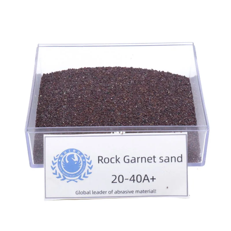 Good Wear Resistance Si O2 37.77% Abrasive Garnet Sand 30-60 Mesh for Spring Material Sandblasting