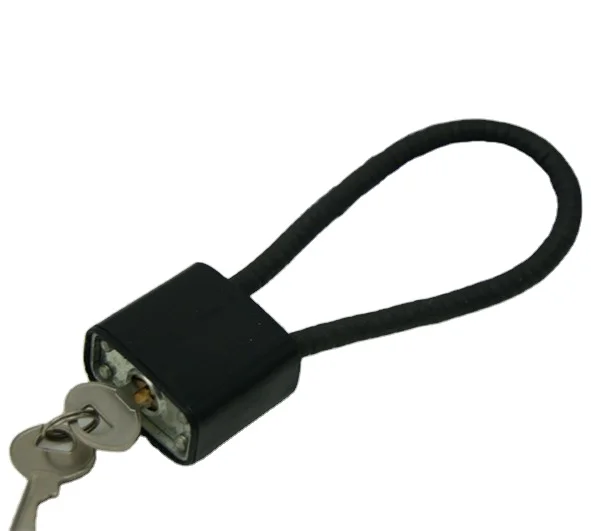 2021 hot sale product high quality cable safety padlock retractable cable gun lock with key