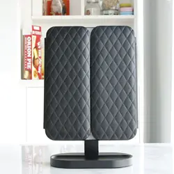 Square Skin Texture Luxury Dry Battery Travel Portable Luxury Custom LED smart makeup mirror