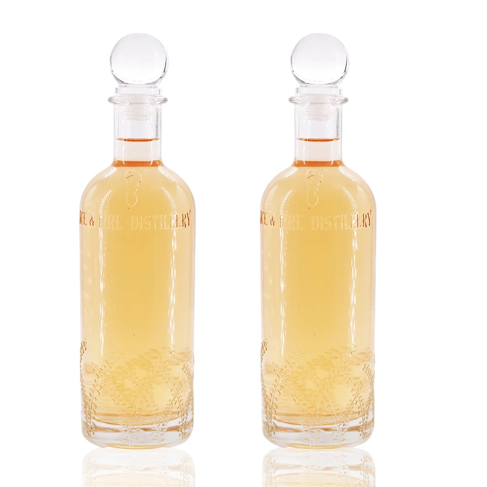 Premium Empty Cylinder Spirit Glass 750ml Whisky Vodka Liquor Bottle Frosting 730ml 500ml Vodka Wine Glass Bottle