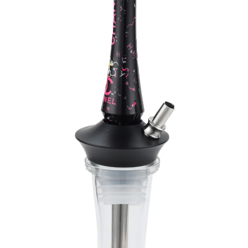 Most Popular Premium Shisha Stainless Steel Chicha Hookah Arab Hookah Kit with Glass Vase