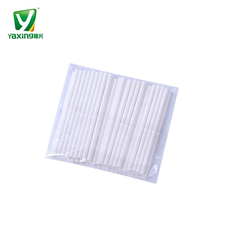 
Ready to Ship Low MOQ Food-grade Customized Candy Paper Lollipop Cotton Swab Cake Pop Sticks 