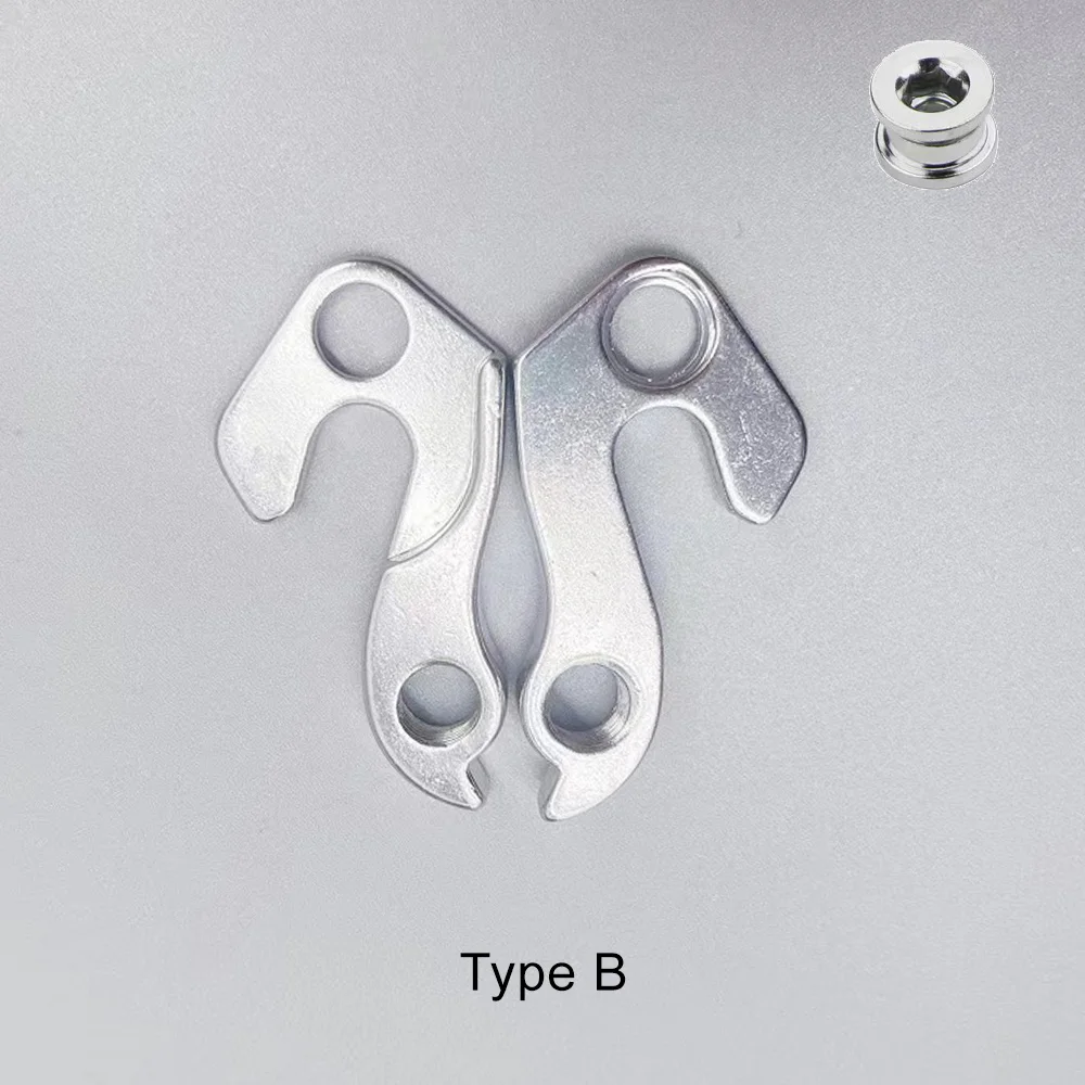 Bicycle Frame Tail Hook Aluminium Alloy Bike Rear Derailleur Hanger Dropout Lug Pull Hook with Screw Mountain bike parts