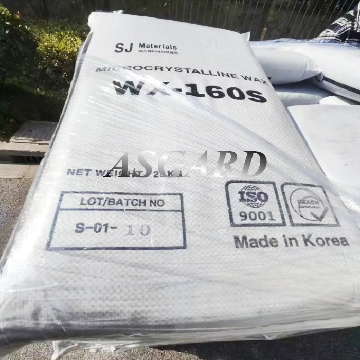 CAS 8001750 Hard or Soft Type 70 75 80 170s 160s 190s Sr190 Microcrystalline Wax for Petroleum Jelly CAS 8001 75 0